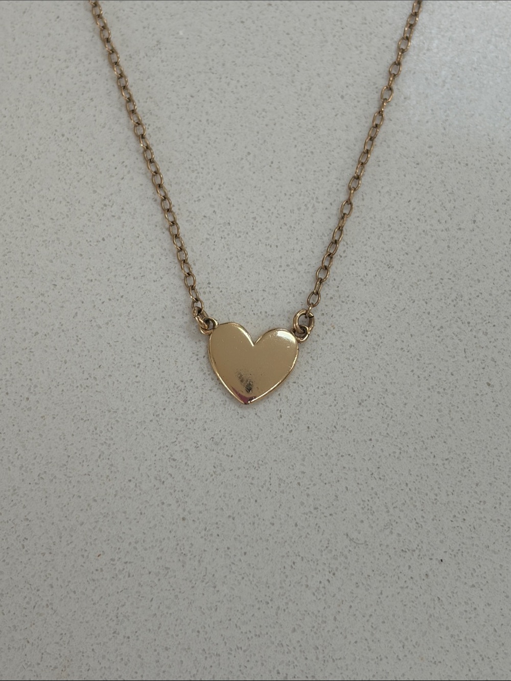 Kris Nations 18k gold vermeil heart charm necklace